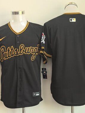 Pittsburgh Pirates Black Alternate Blank Baseball Jersey